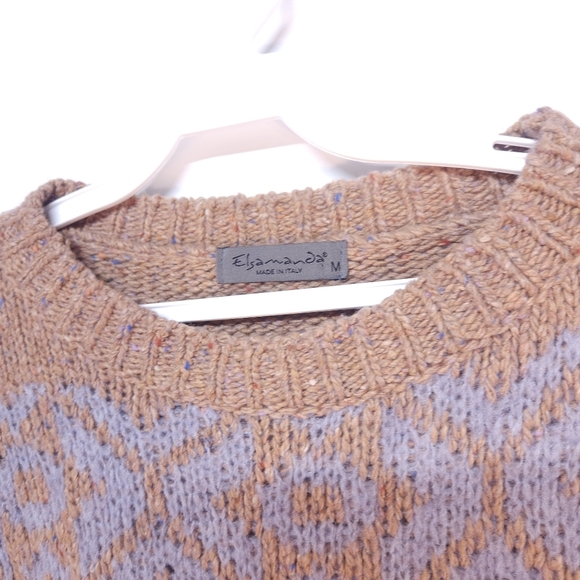 Elsamanda Wool Knit Sweater Crew Neck Pullover - Picture 2 of 6